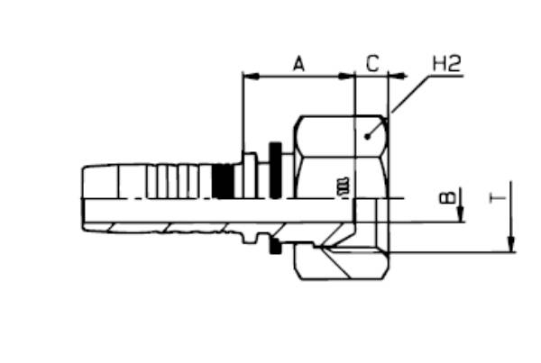 Bild på Nippel inv. R-gänga 3/8"-3/8"