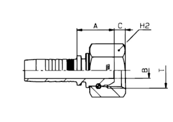 Bild på Nippel inv. R-gänga 1/8"-1/4"