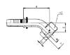 Bild på Nippel 45 R-gänga 1/4"-1/4"