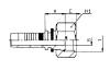 Bild på Nippel Plan R-gänga 1/4"-1/4"