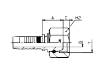 Bild på Nip inv. R-gä BSP-O 1/4"-1/4"