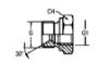 Bild på Adapt låg UF/IF R- 1 1/4"-3/4"