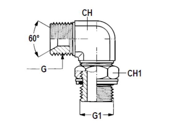 Bild på Adapter 90 stb BSP 3/8"