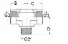 Bild på T-adapter NPTF inv/utv/inv