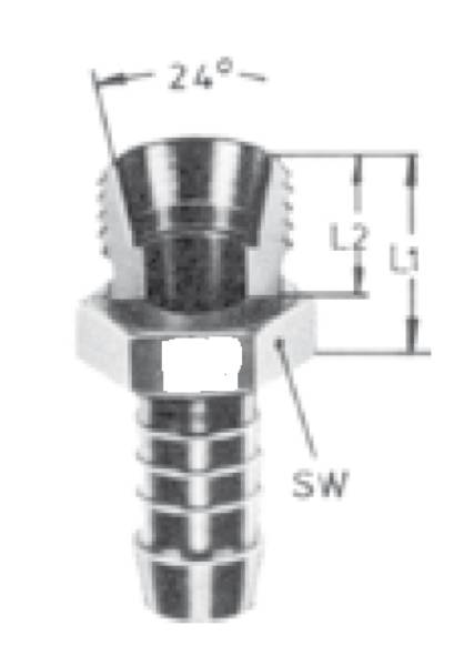 Bild på Nippel EO-8 L/sl 7 - 8