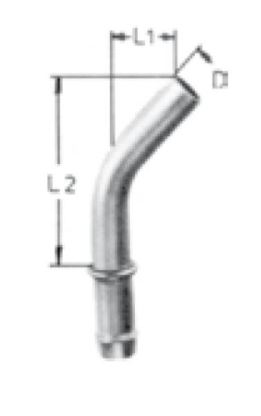 Bild på Nippel 45° ST-12/ sl 11-12
