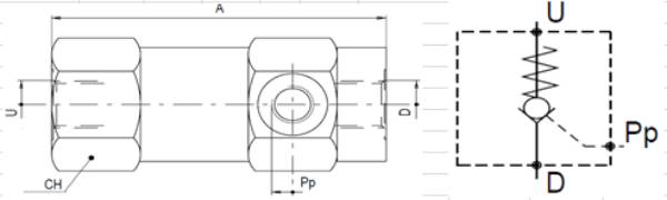 Bild på Backvent p-st VUPSL-38/P6,5