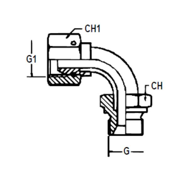 Bild på Adapter 90 GR-Böj UF/IR 3/4"