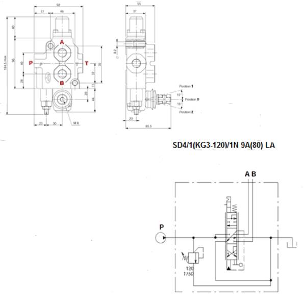 Bild på Ventil SD4/1(KG3-120)/1N9A(80)