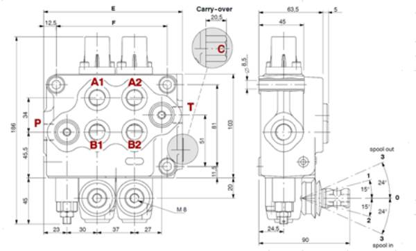 Bild på Ventil SD5/2-P(JG3)18L/28L/AET