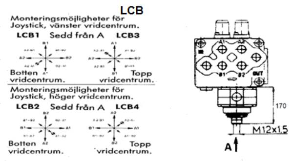 Bild på SD11 mekanisk joystick LCB
