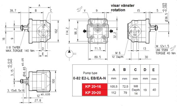 Bild på Pump Kappa KP20.20D0-82E2-LEB/