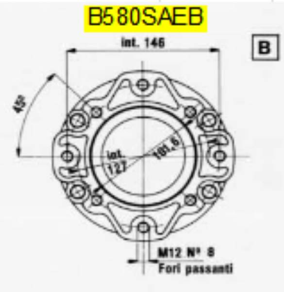 Bild på Pumpfläns B580-SAE B