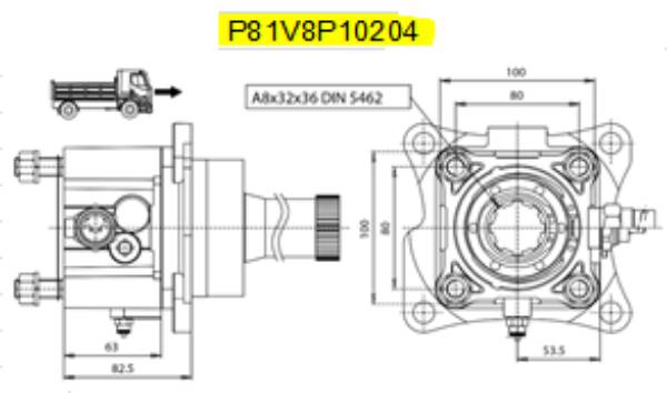 Bild på P.T.O P81V8P10204(VOLVO-VT/C)