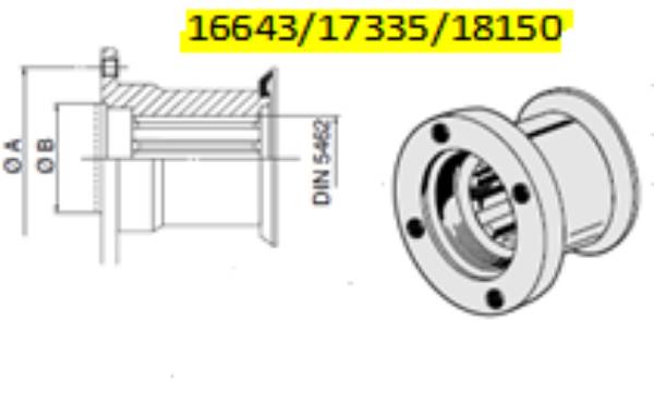 Bild på Adapterfläns DIN 6-bults-B2