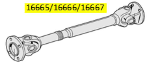 Bild på Mellanaxel B3 (Max L=1600mm.)