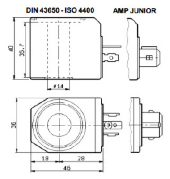 Bild på Magnetspole Boschrexroth C36 12 VDC AMP Junior