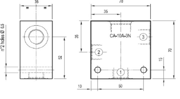 Bild på CA-10A-3N stål block 1/2"