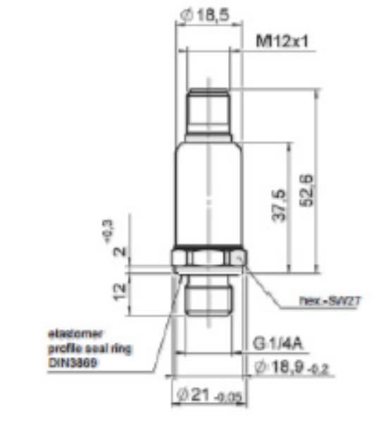 Bild på Tryckgivare HDA 4445-B-100-000